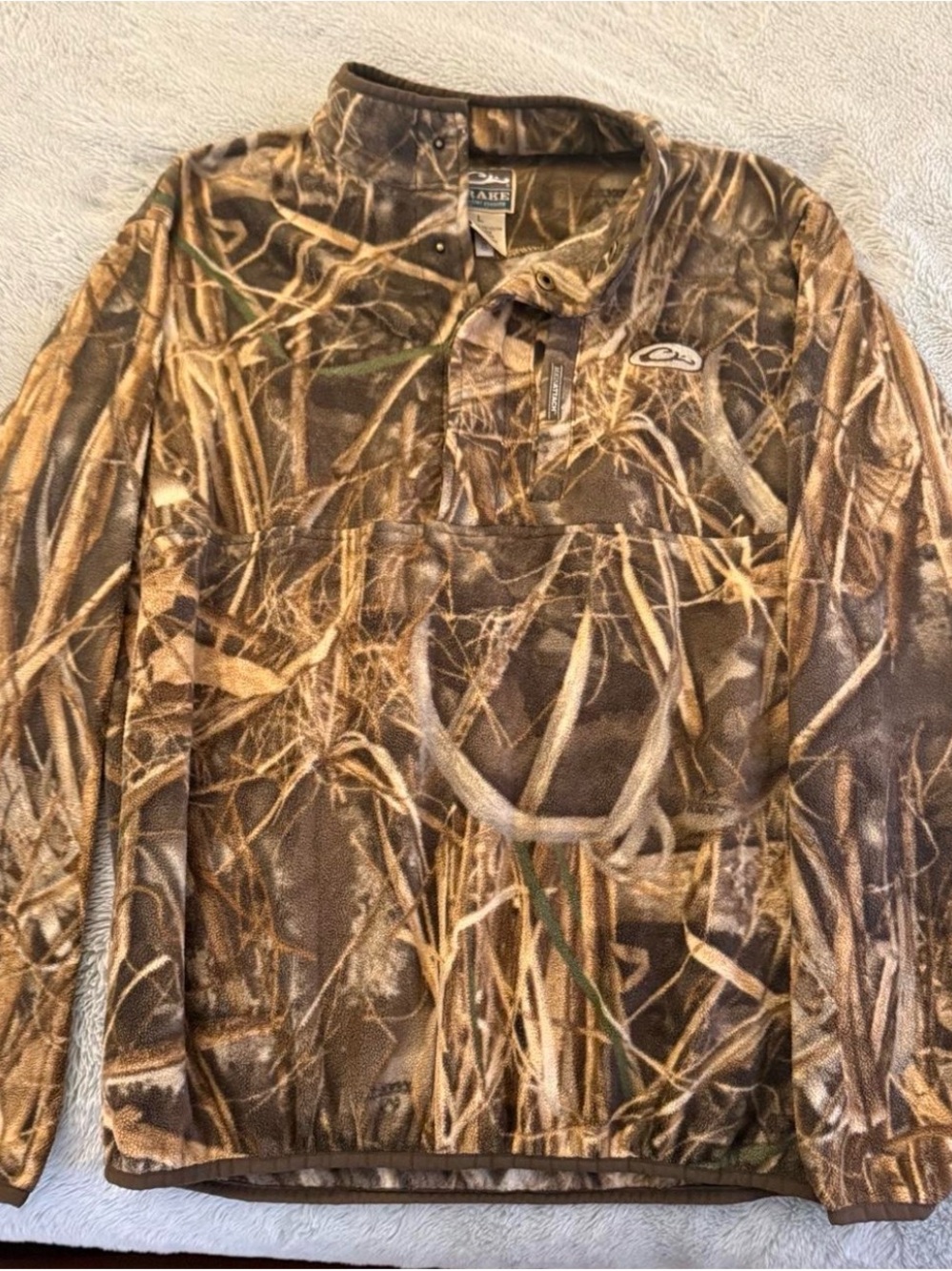drake quarter button up Pullover Fleece Jacket